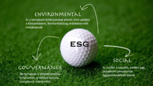 esg script on a golf ball